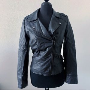 Faux motto jacket